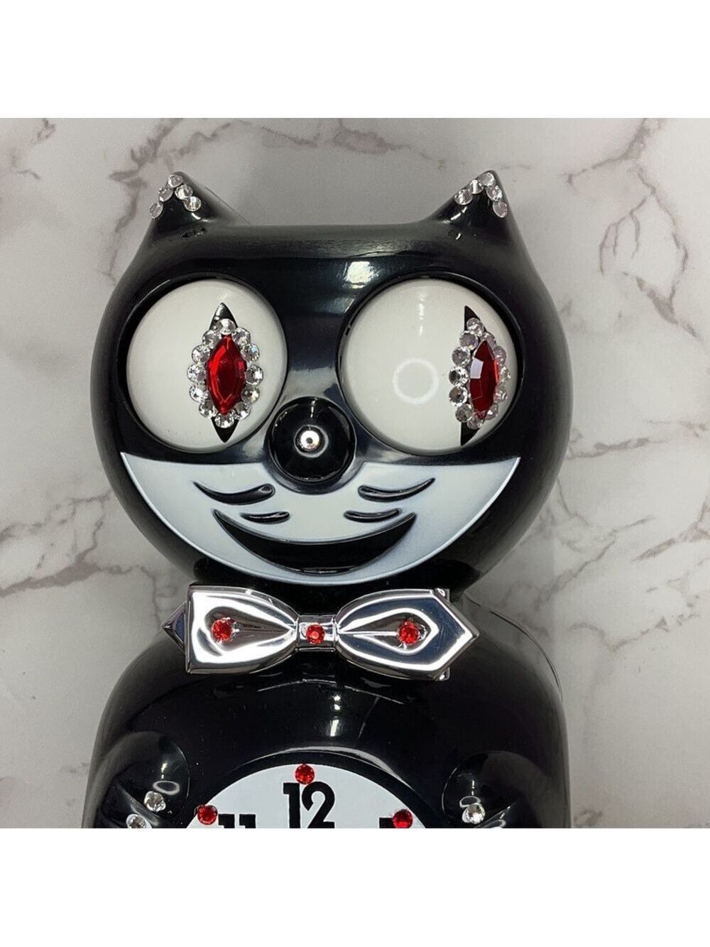 Rare Jeweled Commemorative Edition Tuxedo Kit-Cat Klock Clock OOAK - Picture 3 of 7
